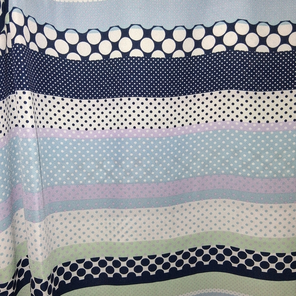 CJ Banks Sleeveless Striped Blouse - Navy, White, Light Blue, Pink - Picture 3 of 4